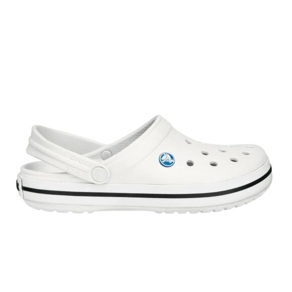 CROCS Clogs Crocband Sandals White Unisex Women’s 12 Mens Size 10 - Picture 1 of 9